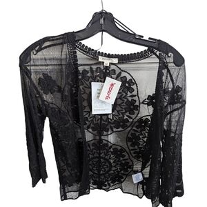 Rebellion Elegant Black Lace Jacket